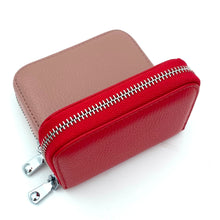 Load image into Gallery viewer, JOY Genuine Leather Purse/Card Wallet - Bright Red
